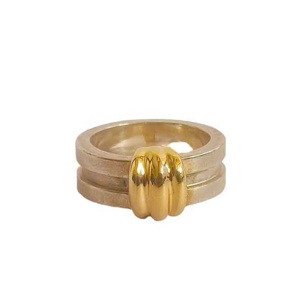 Tiffany & Co. 18k Gold & Silver Ring