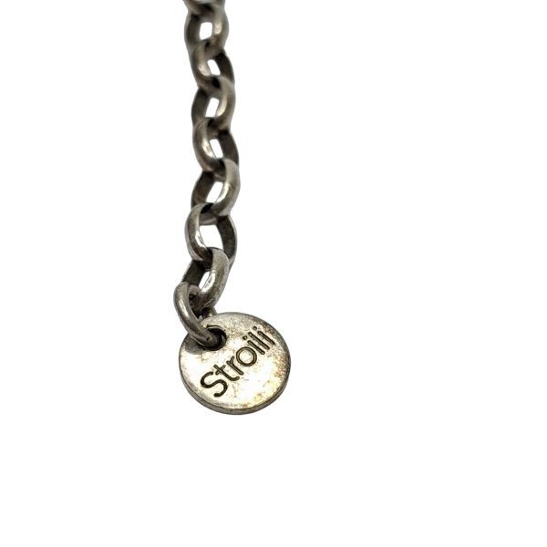 Stroili Sterling Silver Charm Bracelet with Crystal Heart
