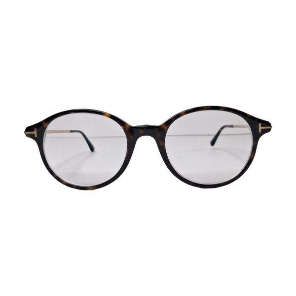 Tom Ford TF5554 Tortoiseshell Round Eyeglasses
