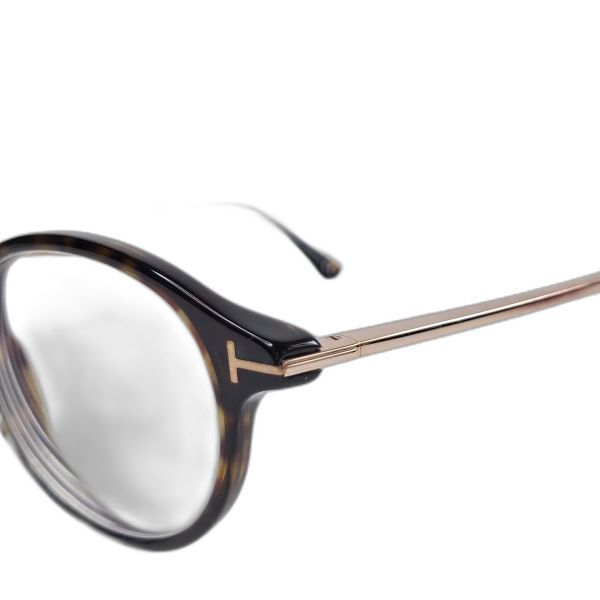 Tom Ford TF5554 Tortoiseshell Round Eyeglasses