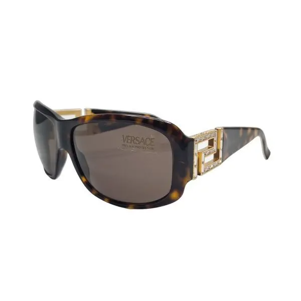 Versace MOD. 4109 Tortoiseshell Oversized Sunglasses
