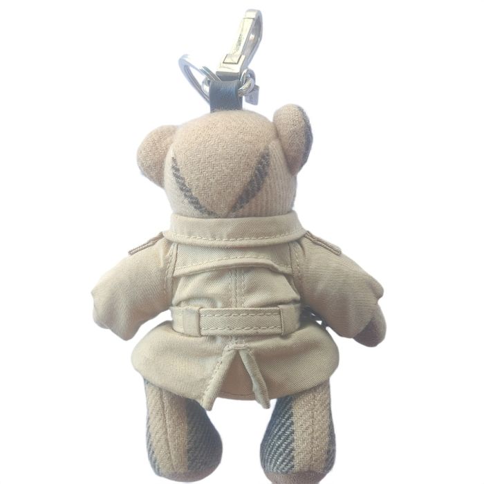 Burberry Thomas Bear In Trench Coat Beige Cashmere Bag Charm