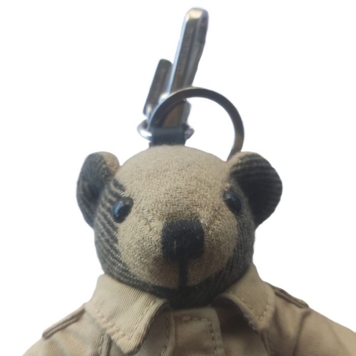 Burberry Thomas Bear In Trench Coat Beige Cashmere Bag Charm