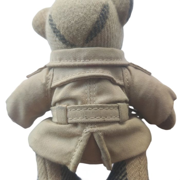 Burberry Thomas Bear In Trench Coat Beige Cashmere Bag Charm
