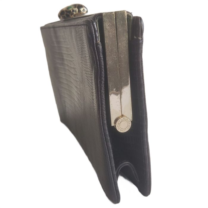 Bvlgari Python Leather Clutch 