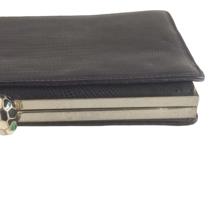 Bvlgari Python Leather Clutch 