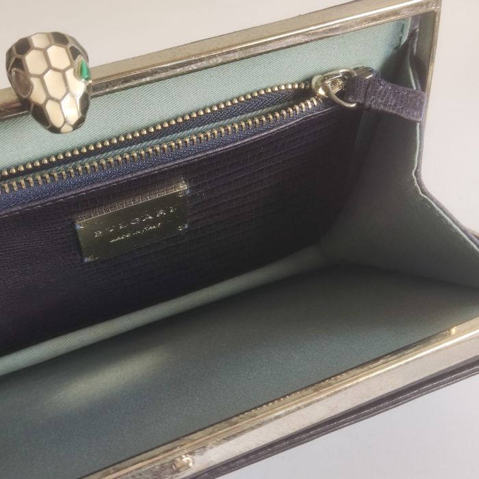 Bvlgari Python Leather Clutch 