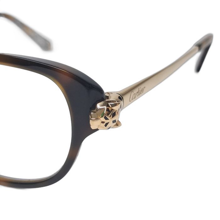 Cartier Panthère Tortoiseshell Cat-Eye Eyeglasses