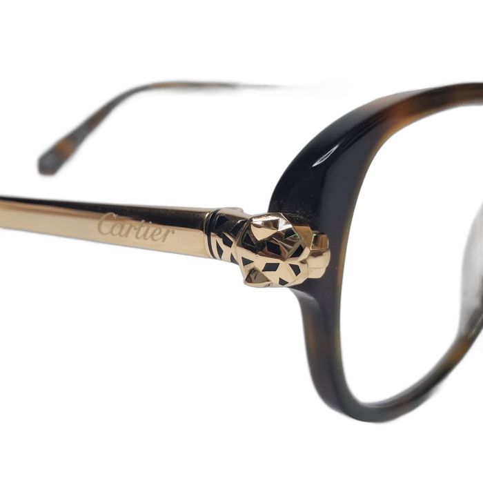 Cartier Panthère Tortoiseshell Cat-Eye Eyeglasses