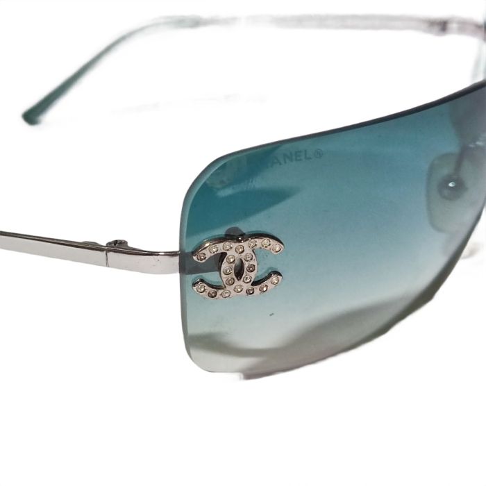 Chanel 4017-d Crystal CC Rimless Sunglasses