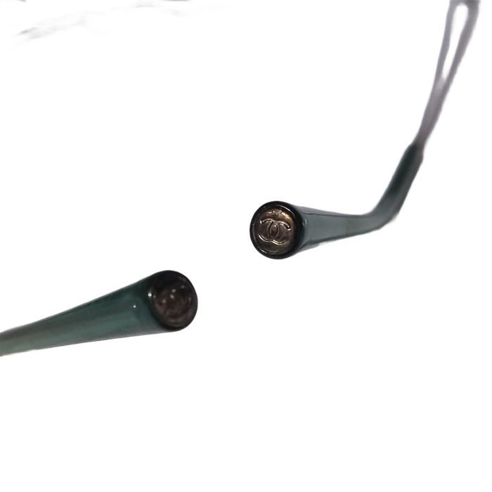 Chanel 4017-D Crystal CC Rimless Sunglasses
