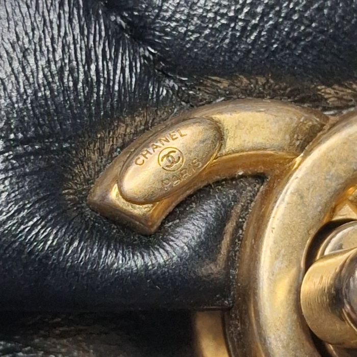 Chanel Black Quilted Lambskin Mini Flap Bag