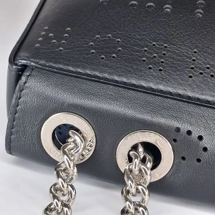 Chanel Perforated Leather Flap Bag
