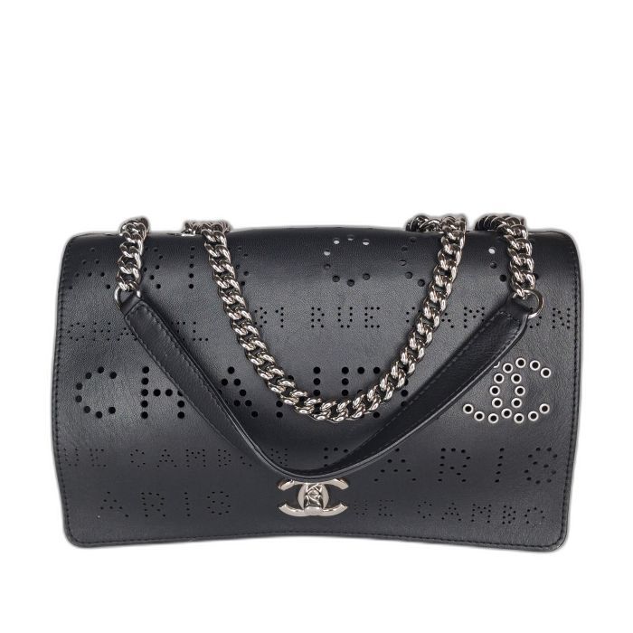 Chanel Perforated Leather Flap Bag