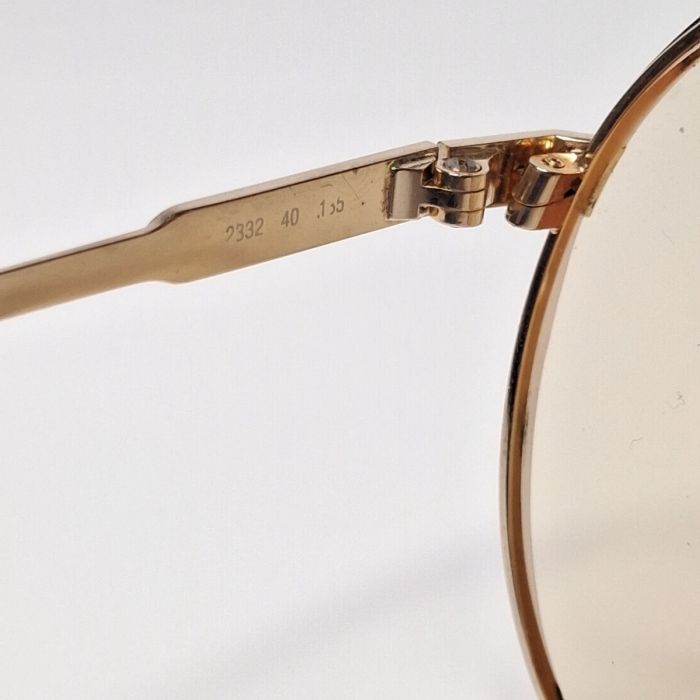 Christian Dior 2332 Gold Aviator Sunglasses