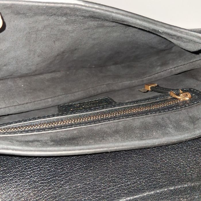 Christian Dior Black Saddle Bag