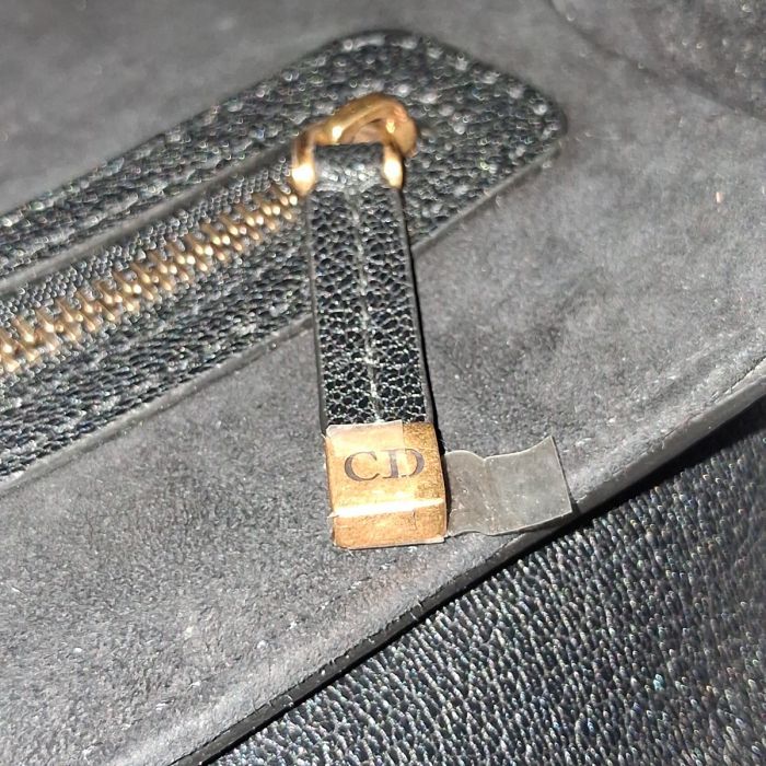 Christian Dior Black Saddle Bag