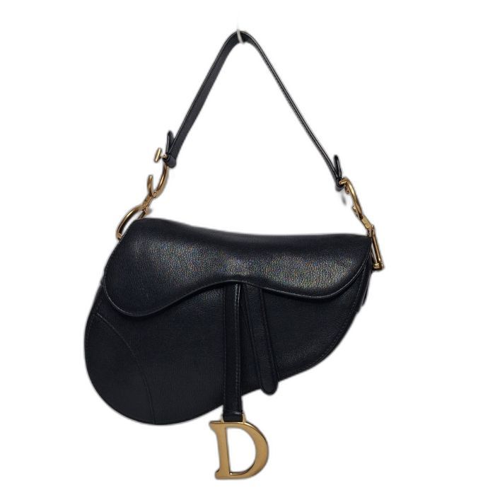 Christian Dior Black Saddle Bag