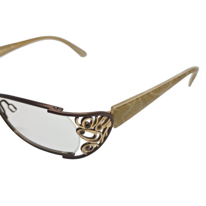 Cogan Ornate Filigree Bronze-Tone Optical Frame