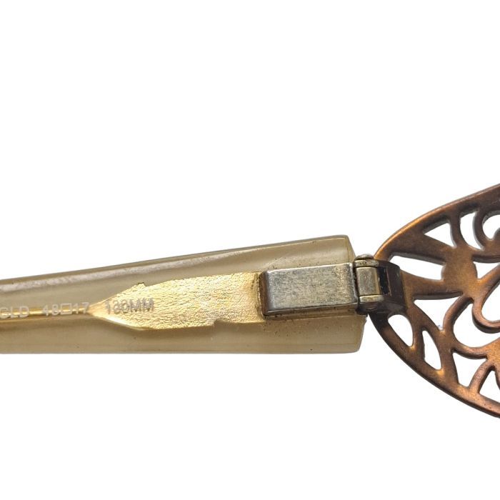 Cogan Ornate Filigree Bronze-Tone Optical Frame