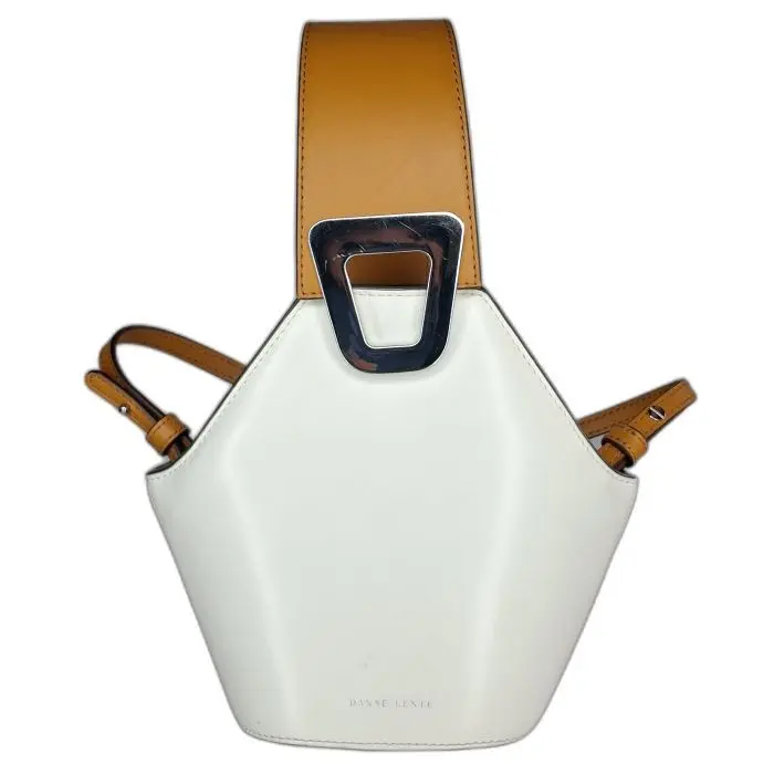 Danse Lente White Leather Bucket Bag