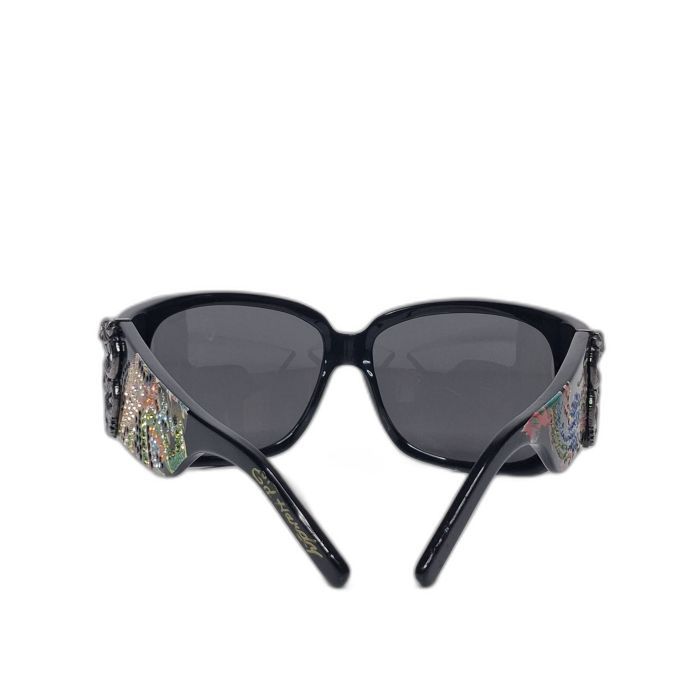 Ed Hardy EHS-024 Black Dragon Crystal-Embellished Sunglasses