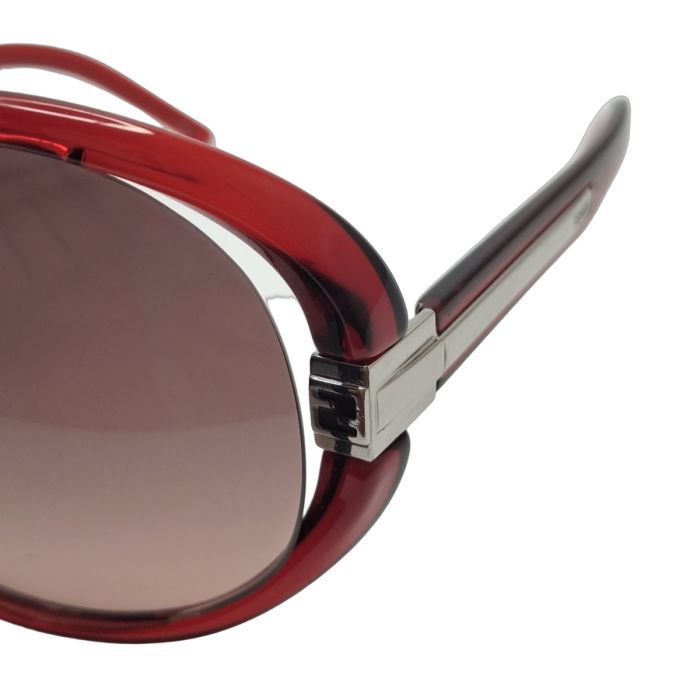 Fendi FS5153 Oval Burgundy Sunglasses