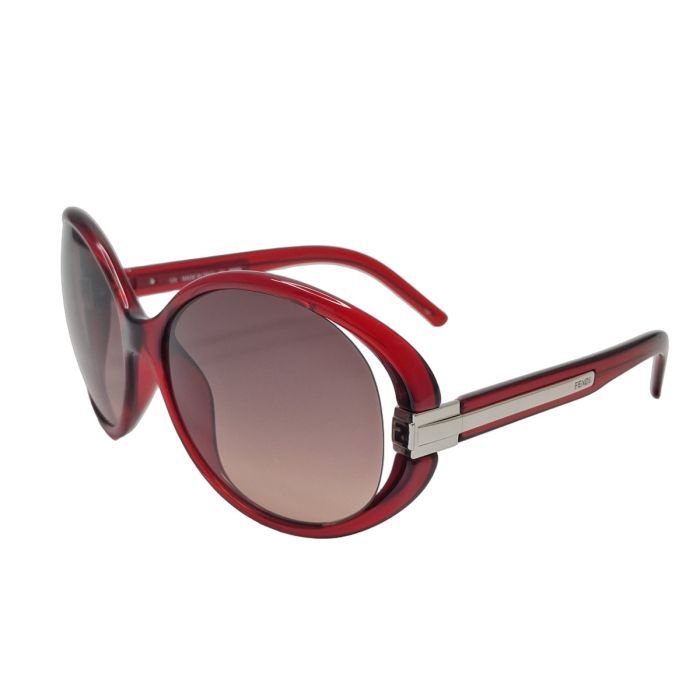 Fendi FS5153 Oval Burgundy Sunglasses