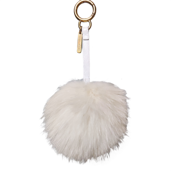 Fendi Pompom Charm Fur Pink