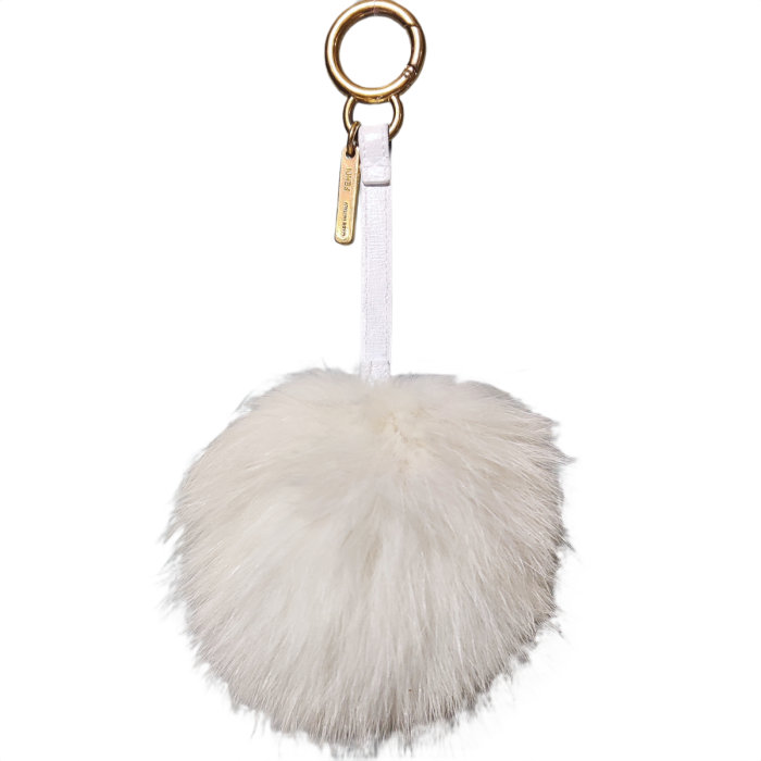 Fendi Pompom Charm Fur Pink