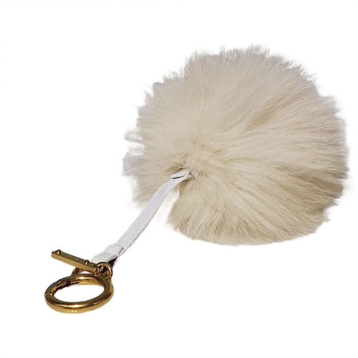 Fendi Pompom Charm Fur Pink