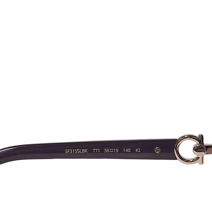 Ferragamo SF315SLBK Round Sunglasses