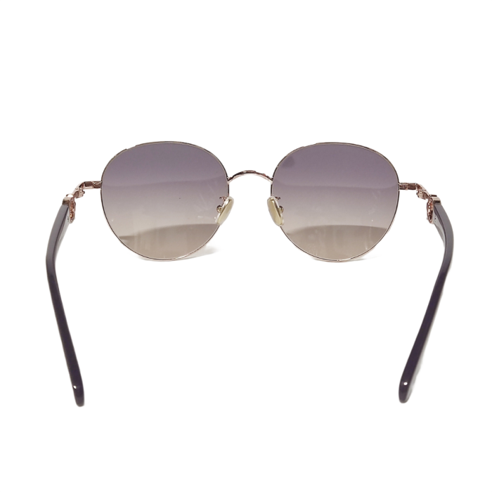 Ferragamo SF315SLBK Round Sunglasses