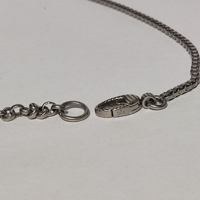 Gucci Anger Forest Wolf Head Pendant Necklace 