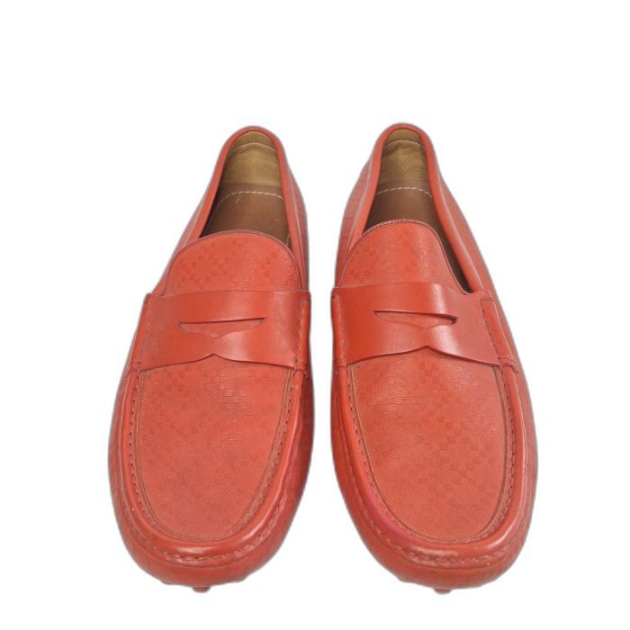 Gucci Diamante Leather Driver Loafers