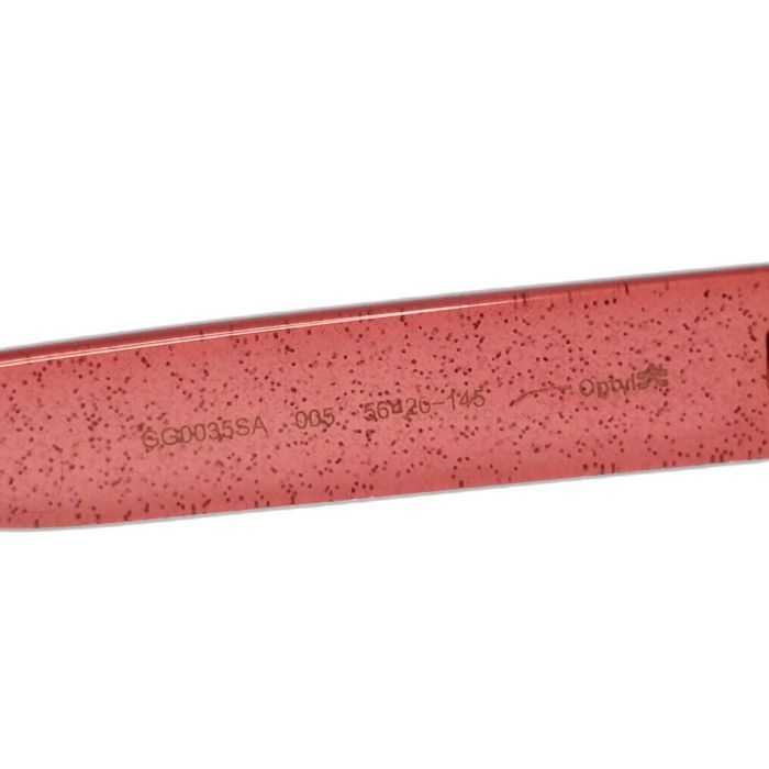 Gucci GG0035SA Pink Glitter Round Sunglasses