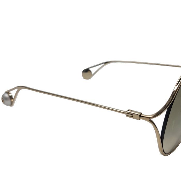 Gucci GG0253SA Round Gold-Tone Sunglasses