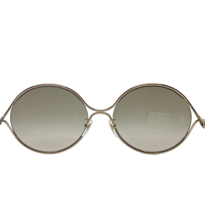 Gucci GG0253SA Round Gold-Tone Sunglasses