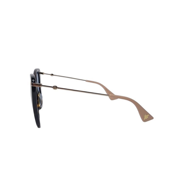 Gucci GG0510S Tortoiseshell Blue-Lens Sunglasses