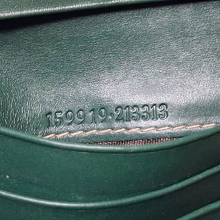 Gucci Green Guccissima Compact Flap Wallet