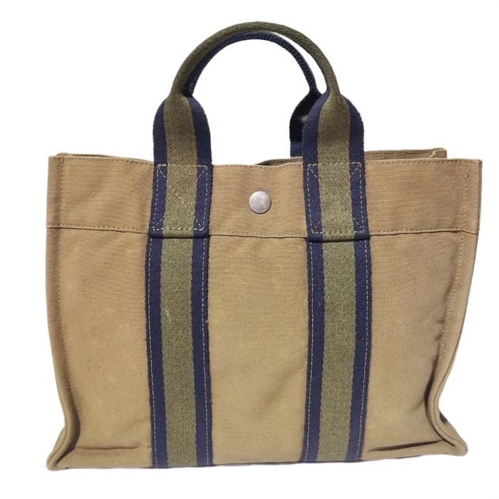 Hermes Mini Canvas Handbag