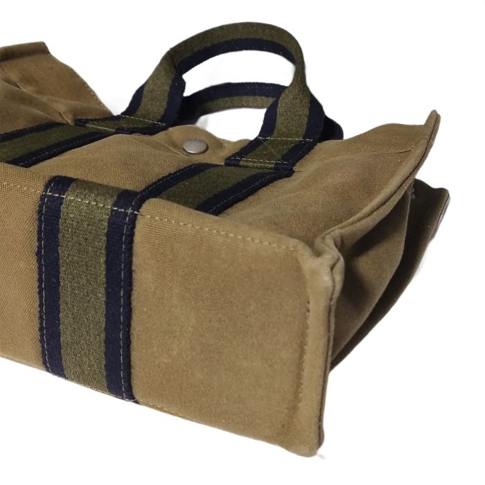 Hermes Mini Canvas Handbag