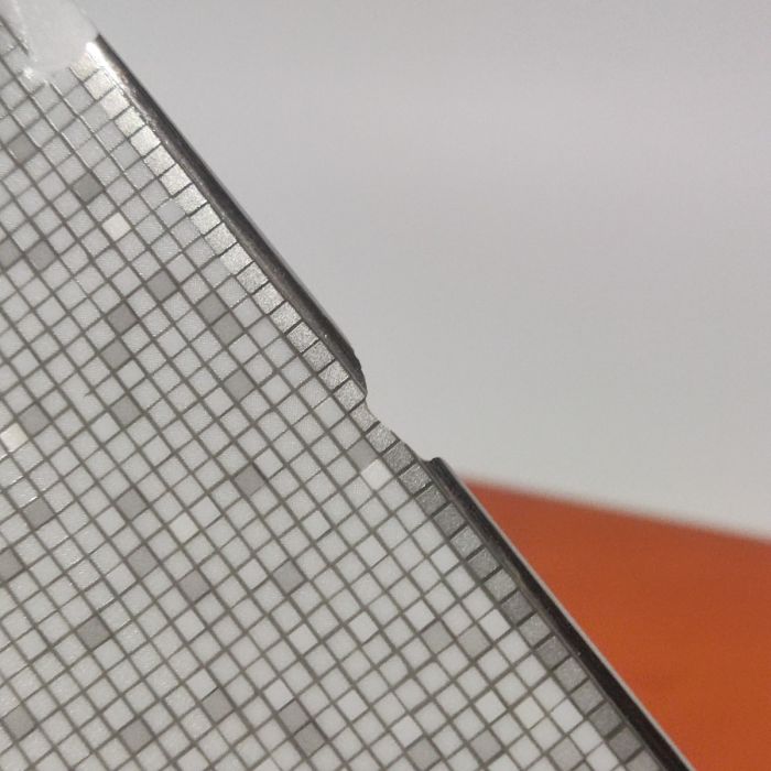 Hermes Mosaique au 24 Square Plate 23 x 23 cm Platinum Silver porcelain 