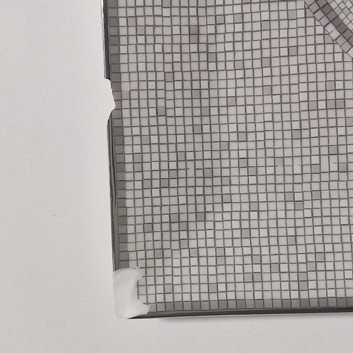 Hermes Mosaique au 24 Square Plate 23 x 23 cm Platinum Silver porcelain 