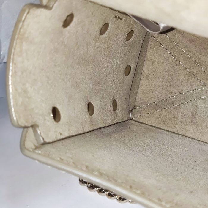 Jimmy Choo Beige Suede Leather Lockett City Shoulder Bag