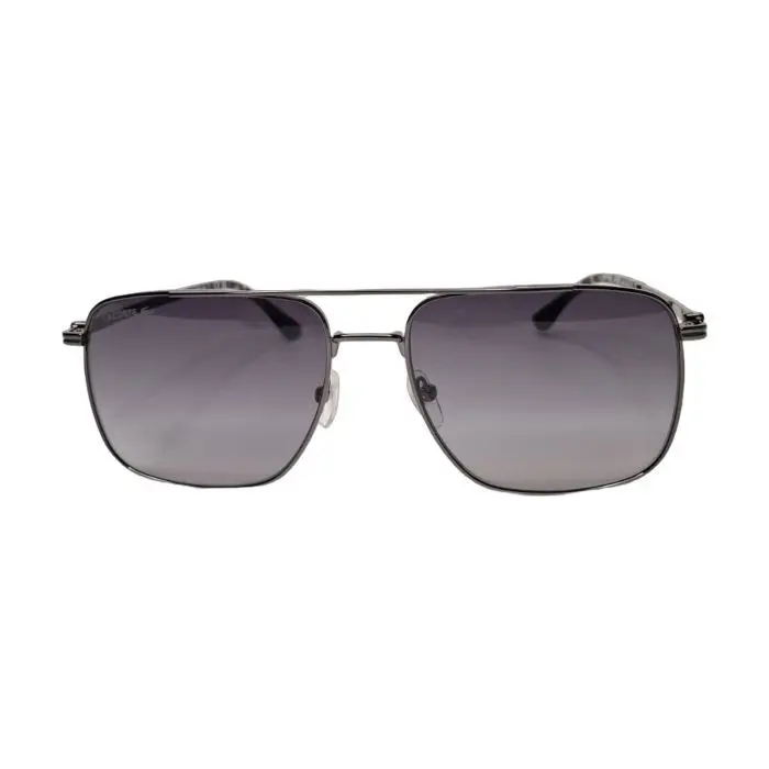 Lacoste Gunmetal Navigator Mirrored Sunglasses
