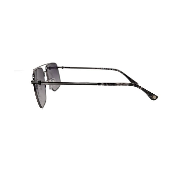 Lacoste Gunmetal Navigator Mirrored Sunglasses