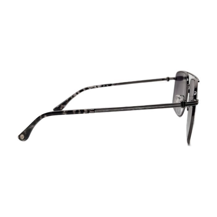 Lacoste Gunmetal Navigator Mirrored Sunglasses