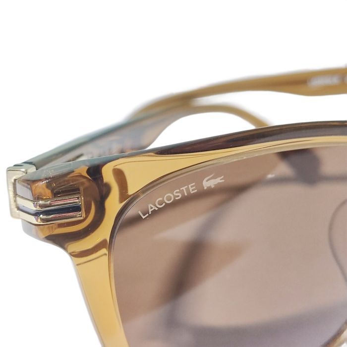 Lacoste L6050SLB Metal Crocodile Logo Wellington Sunglasses