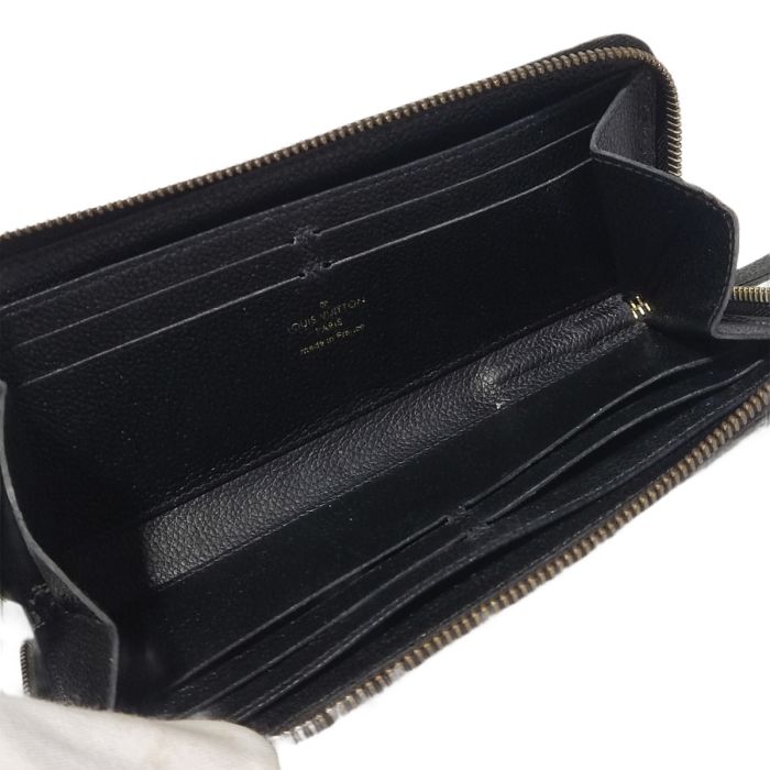Louis Vuitton Black Monogram Empreinte Clemence Wallet
